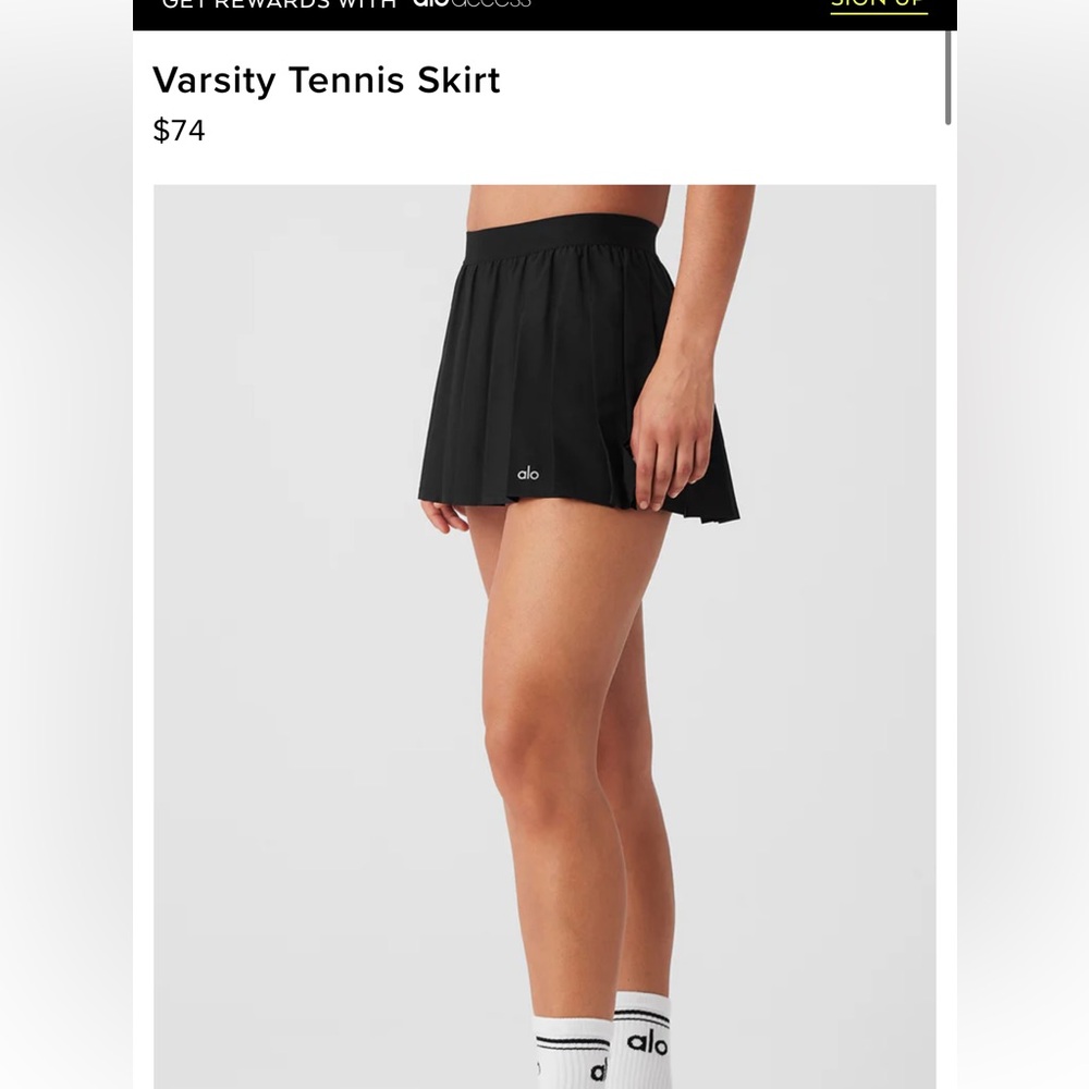 Alo tennis skirt